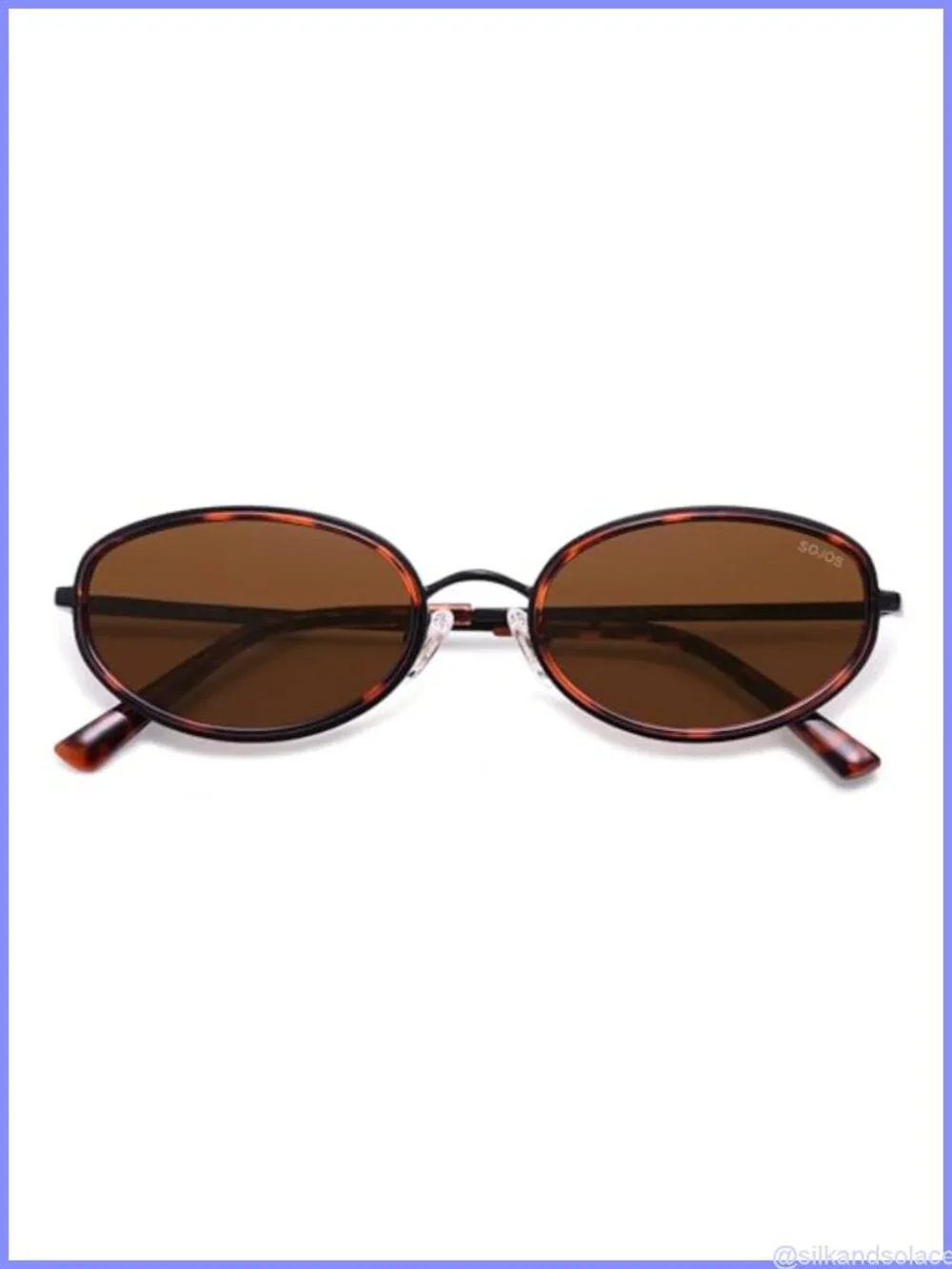 Polarized Oval Retro 80s 90s Sunglasses UV400 Unisex Lightweight Metal